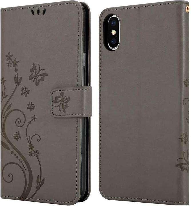 Productafbeelding Cadorabo Bloemen Boekomslag (Apple iPhone XS, Apple iPhone X)