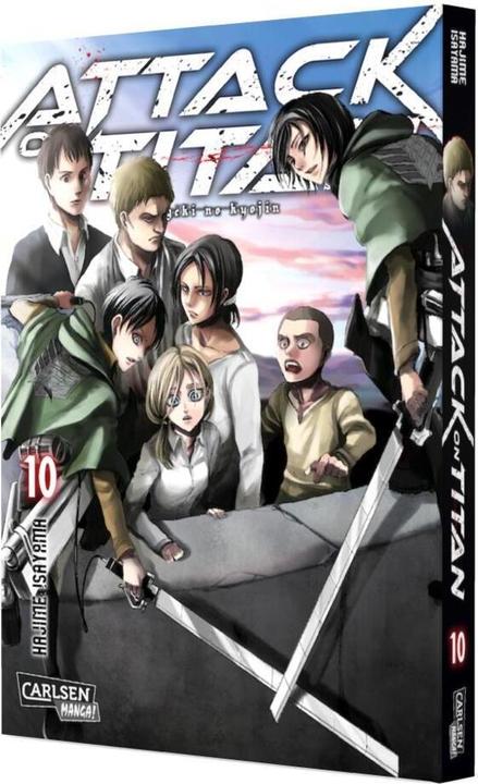 Actual product image Attack on Titan, Band 10 (German, Hajime Isayama, 2015)