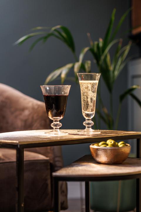 Actual product image Mikasa Salerno Crystal Champagne Flute Glasses, Set of 4, 170ml (0.17 l, 4 x)