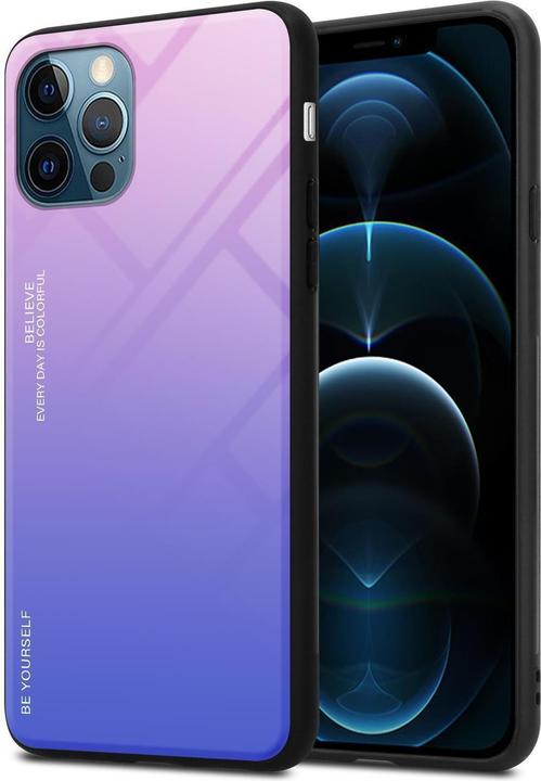 Actual product image Cadorabo TPU 2 colors glass cover (Realme 12 Pro+, Apple iPhone 12)
