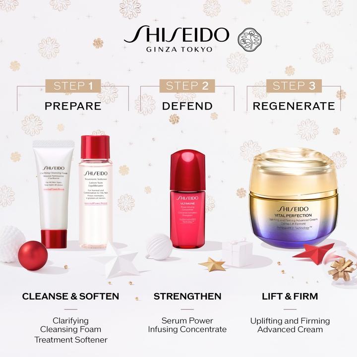 Produktbild Shiseido Geschenkset Vital Perfection Holiday Kit / /15ml /10ml /0,6ml (Gesichtspflege set)