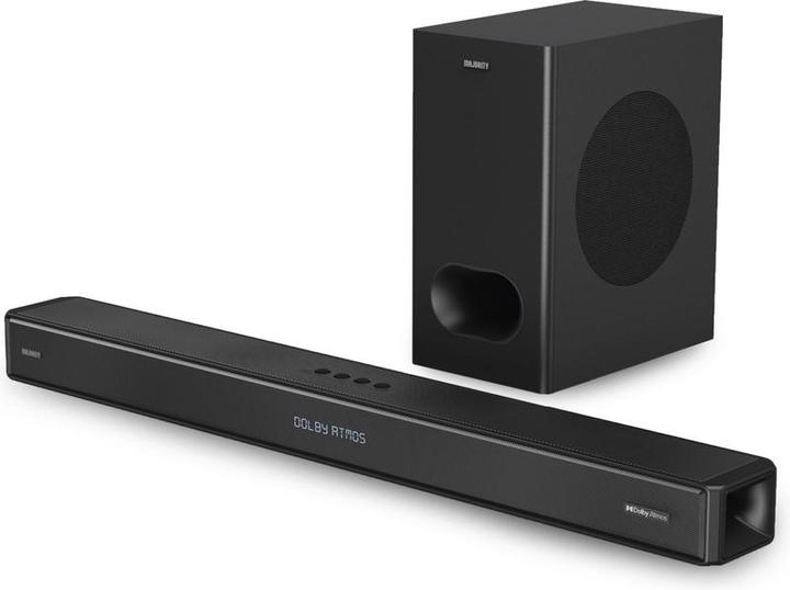 Immagine prodotto Majority Soundbar Sierra Plus Dolby Atmos 2.1.2 + subwoofer - 400W, 3 x HDMI, Bluetooth, Ottica, U (400 W, 2.1 canali)