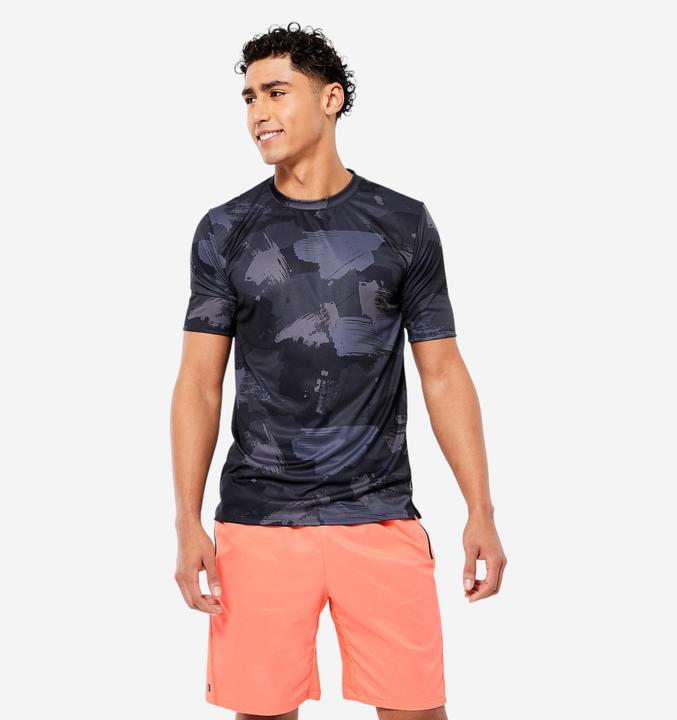 Domyos T-Shirt Herren - Essential blau camouflage (3XL)