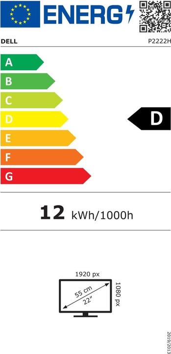 Energie-Label Dell P2222H (1920 x 1080 Pixel, 21.50")