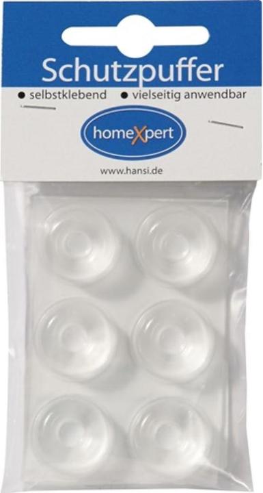 Hansi-Siebert Protective buffer Clear 22.3 mm plastic transparent Sofo self-adhesive (Stop dampers, 6 Piece)