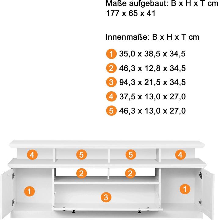 Produktbild Trendteam Brandson Baxter (177 x 41 x 65 cm)