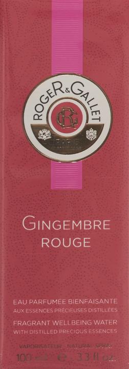 Actual product image Roger & Gallet Gingembre Rouge Fresh Fragrant Water (Body mist, 100 ml)