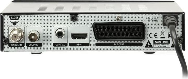 Produktbild Opticum HD Kabelreceiver C200 PVR, schwarz (DVB-C/T2/S2)
