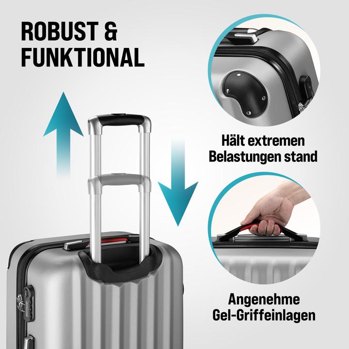 Produktbild Monzana Hartschalenkoffer mit Zubehör 3er Set