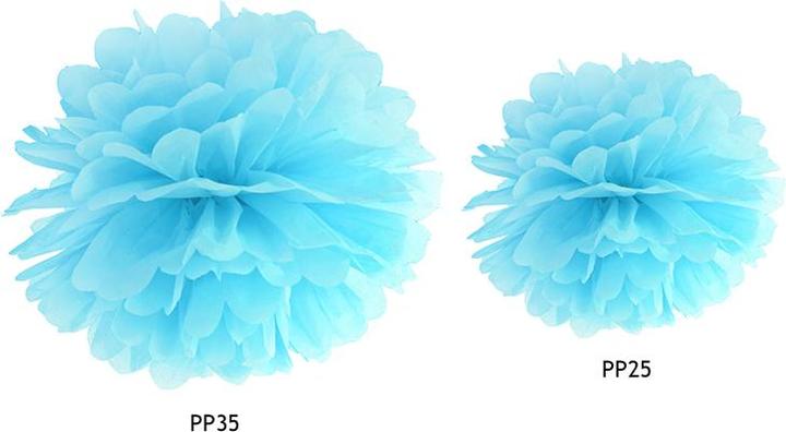 Produktbild Partydeco Tissue paper Pompom, sky-blue, 25cm (1 pkt / 1 pc.)