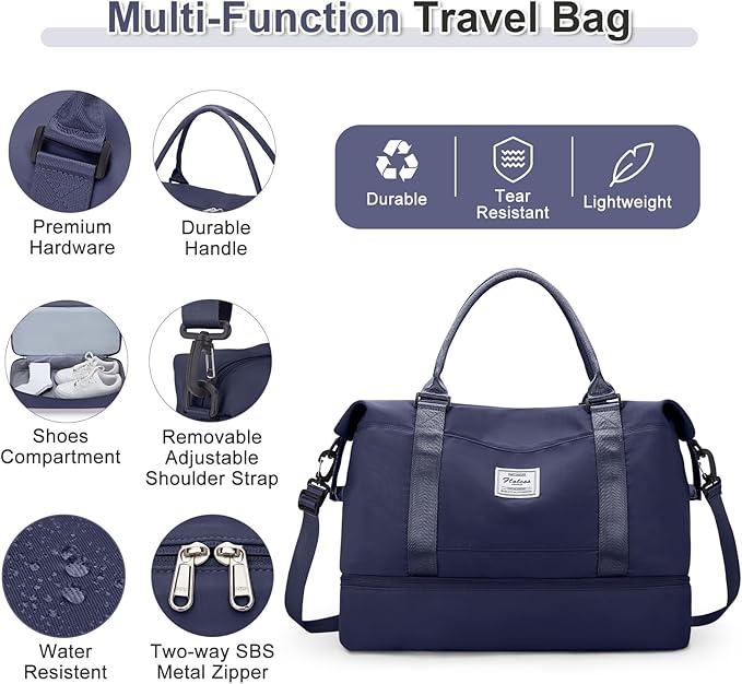 Immagine prodotto Only-Bags.Store 3 pezzi in viaggio con una borsa a mano grande, una borsa sportiva e un bagaglio impermeabile