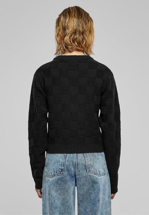 Actual product image Urban Classics Ladies Check Knit Sweater - 126785 (XS)