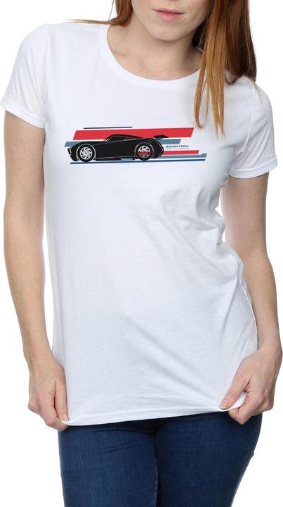 Immagine prodotto Disney Cars Jackson Storm Stripes Maglietta Donna (XL)