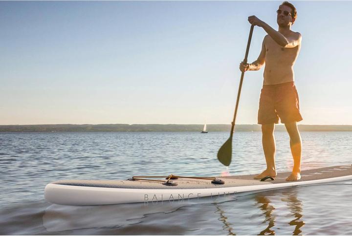 Produktbild Gymrex Stand Up Paddle Board Aufblasbar Surfboard Surf Paddel SUP 135 kg 305x9x15cm