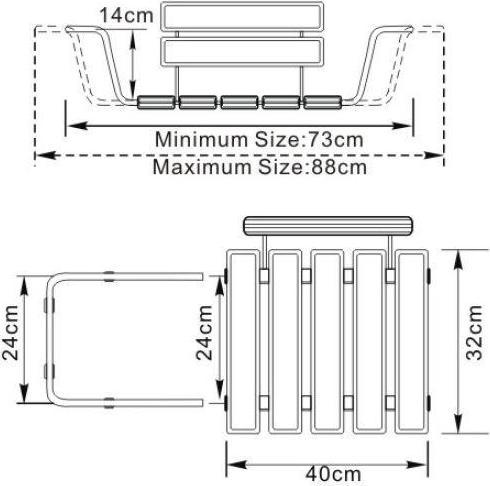 Actual product image No Name BATHROOM SEAT WITH BACK BS-03 WHITE 73-