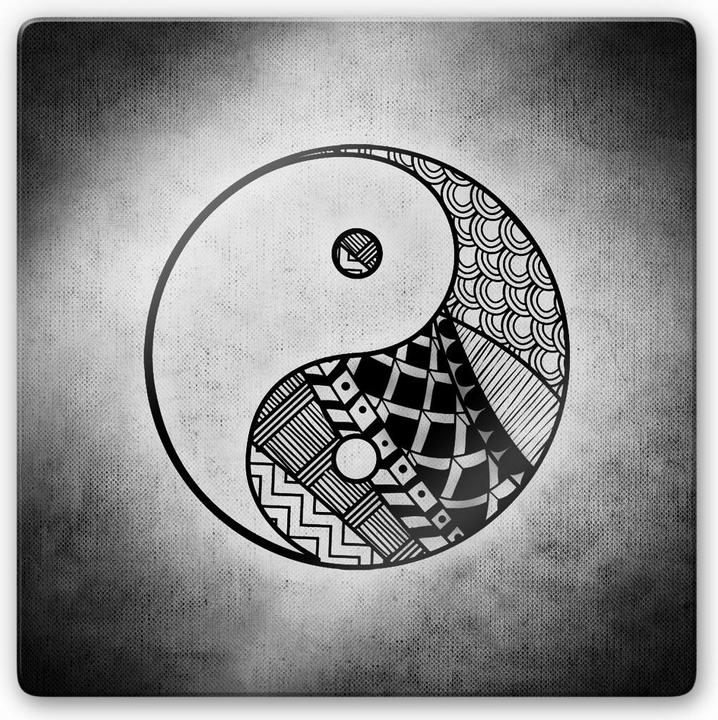 Immagine prodotto Trenddeko Yin e Yang - quadrato (30 x 30 cm)