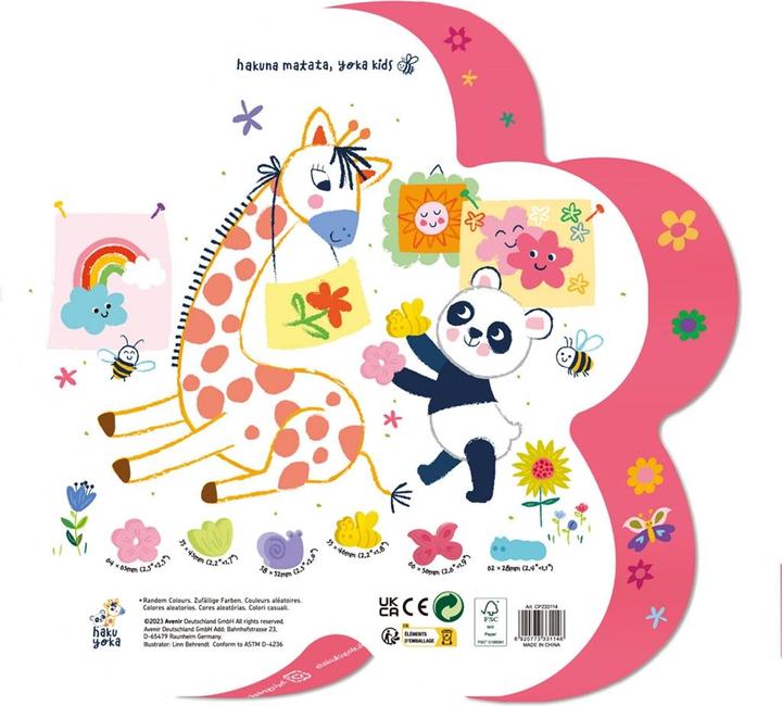 Actual product image Haku Yoka Finger wax crayon garden (6 x)