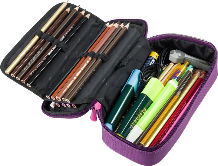 Actual product image Walker Pencil Box Case 21 x 10 x 6 cm, Uni Plum