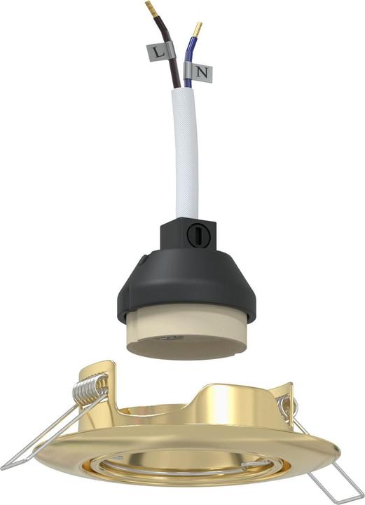 Produktbild VidaXL Lampen Set von 12 Gold Metall, Kunststoff 9 cm Leichtes Gewicht (GU10)