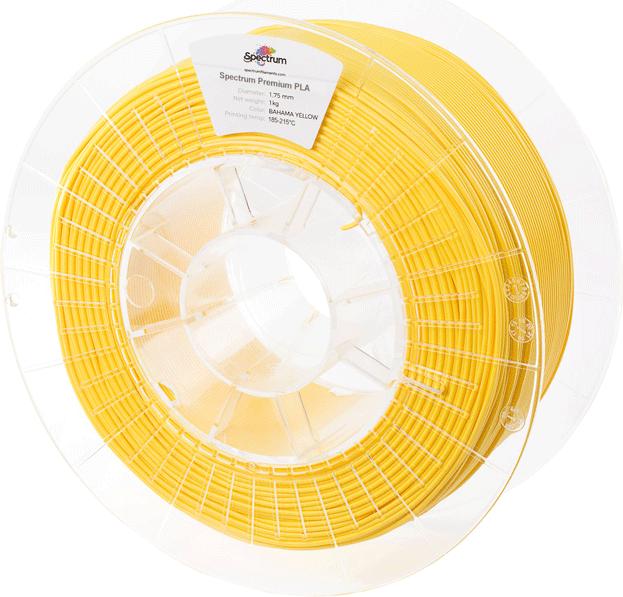 Actual product image Filament (PLA, 1.75 mm, 1000 g, Yellow)