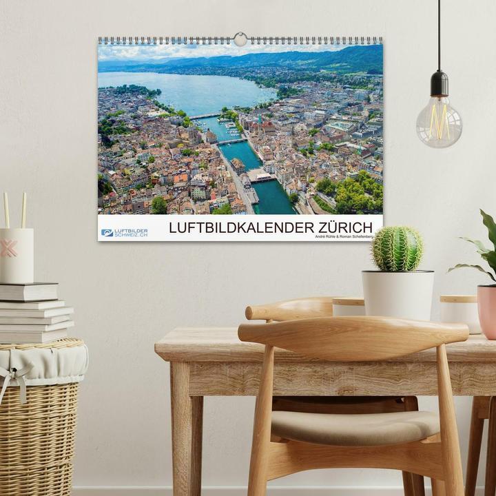 Image du produit Luftbildkalender Zrich (Wandkalender 2025 DIN A3 quer), Monatskalender (A3, Allemand)