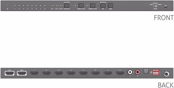 Immagine prodotto Purelink Distributore PT-SP-HD28DA HDMI Toslink Cinch