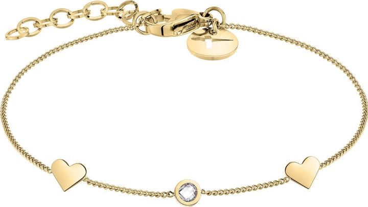 Tamaris Gentle gilded bracelet with hearts TJ-0041-B-21 (L) (17 cm, Edelstahl)