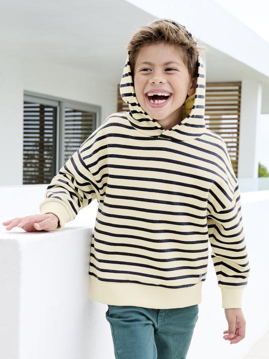 Immagine prodotto Vertbaudet Gestreiftes Jungen Kapuzensweatshirt (158)