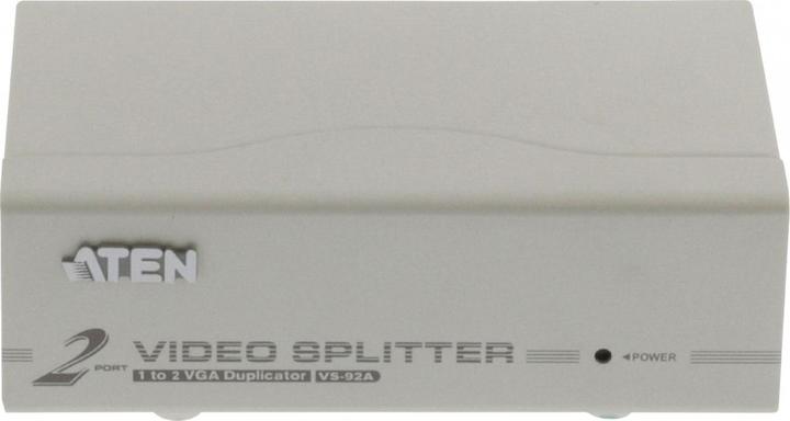 Image du produit Aten VS92A, répartiteur VGA à 2 ports avec amplificateur de signal jusqu'à 30m