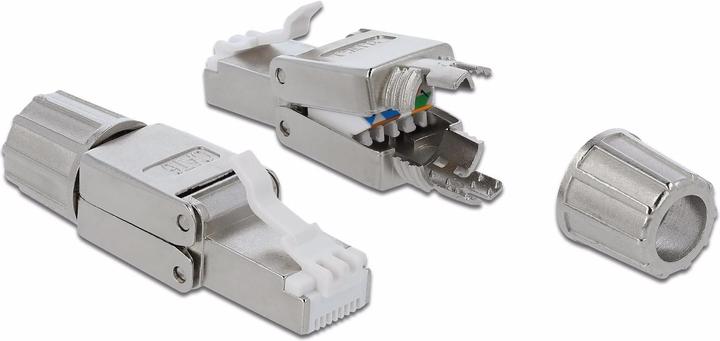 Delock Connettore 86476 1 pezzo, grigio senza attrezzi (Connettore del cavo di rete)