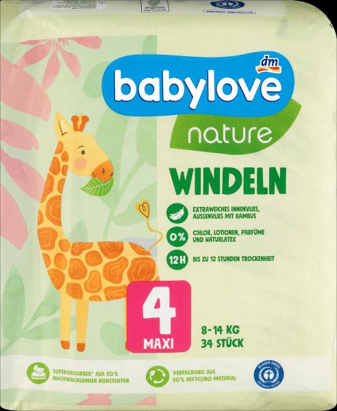 Actual product image dm babylove nature Windeln (Size 4, Pack, 34 Piece)