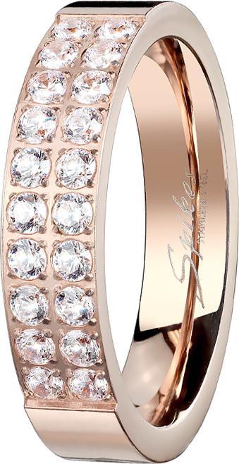 Immagine prodotto Star Piercing Anello in oro rosa con venti cristalli (Acciaio chirurgico 316L)