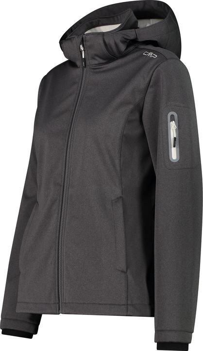 Actual product image CMP Campagnolo Women's Jacket Zip Hood Melange Softshell (42, L)