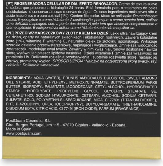 Produktbild Postquam Gold Tagescreme 50ml (50 ml, Tagescreme)