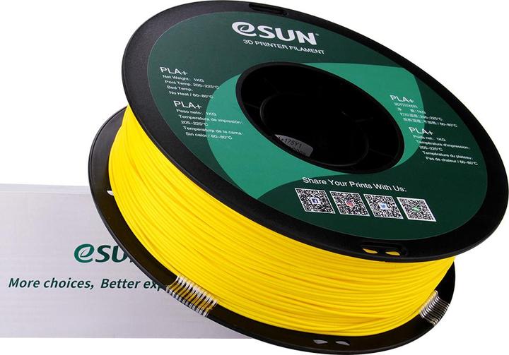 Immagine prodotto eSUN PLA+ 1,75 mm giallo 1Kg (PLA+, 1.75 mm, 1000 g, Giallo)