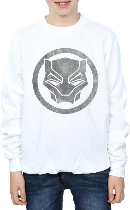 Actual product image Boys Black Panther Distressed Icon Sweatshirt (152, 158)