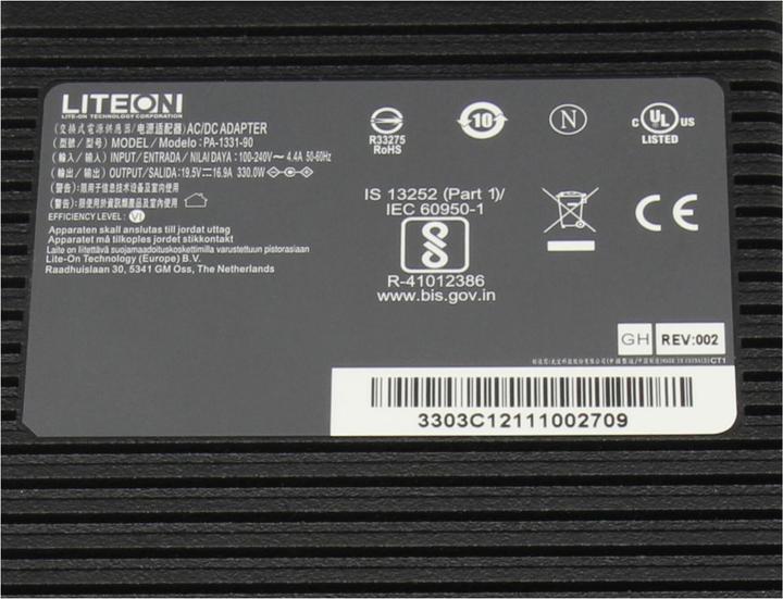 Actual product image Clevo 6-51-P3732-010 (330 W)