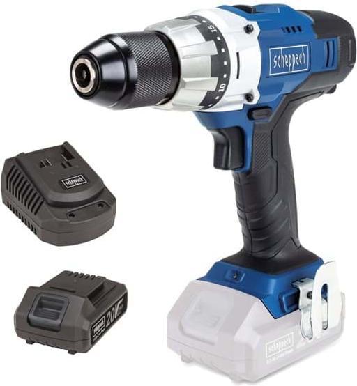 Actual product image Scheppach Cordless drill / driver CDD45-20ProS, 1x2.0 Ah (Rechargeable battery operated)