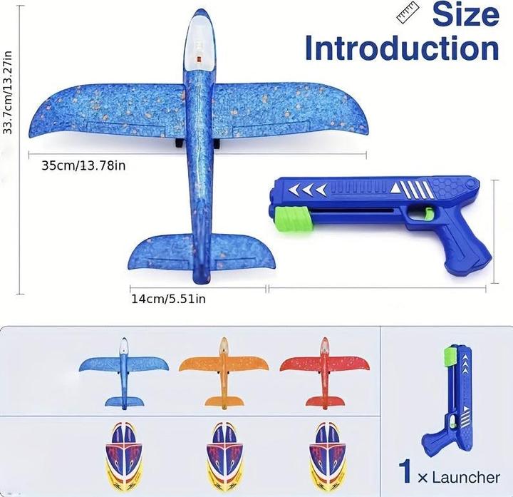 Immagine prodotto Activity Board 1 pezzo di aeroplano a slitta, giocattolo per bambini per sport all'aperto e al chiuso, aeroplano a