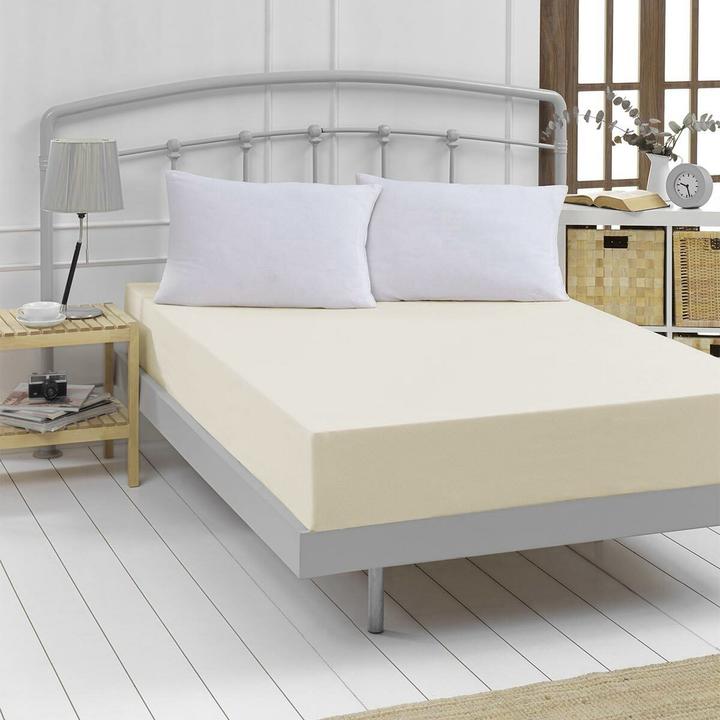 Image du produit Traumschlaf Drap-housse en cotton fin (120 x 200 cm)