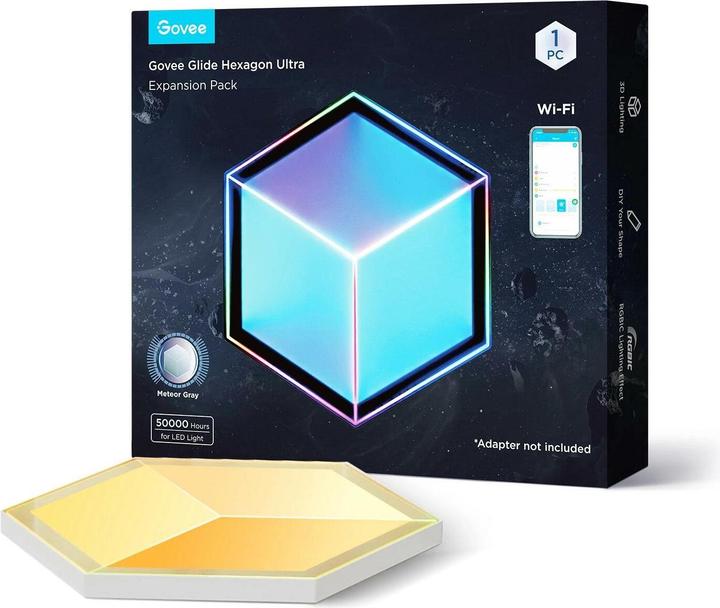 Productafbeelding Govee Glide Hexa Ultra paneelverlichting, uitbreiding, 7-pak