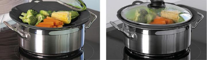 Produktbild Ibili Spritzschutzhaube Silikon Flexiform 29 cm Verhindert das Verschütten von Flüssigkeiten beim Kochen (Kunststoff)