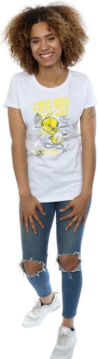 Immagine prodotto Looney Tunes Maglietta da donna/ragazzo More Puddy Tats Tweety in cotone (S)