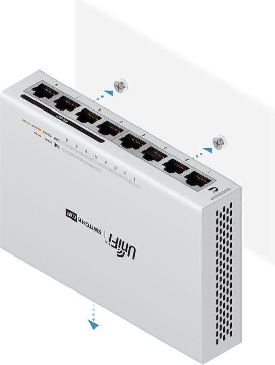 Image du produit Ubiquiti Commutateur Unifi US-8-60W-5 Set:8 Port (8 Ports)
