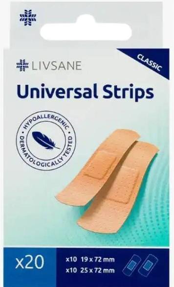 Image du produit Livsane Pansements adhésifs Classic Univer Strips 20 (20 x)