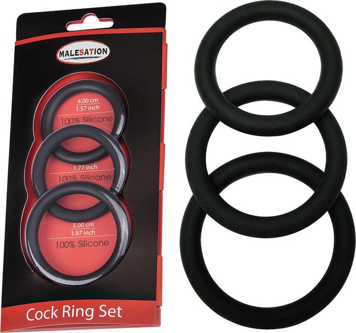 Actual product image Malesation Cock Ring Set (4 cm)