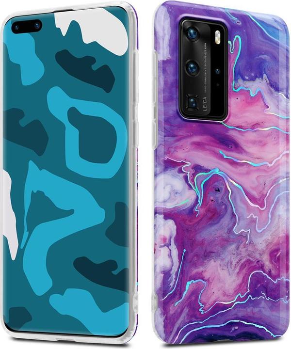 Produktbild Cadorabo IMD TPU Bunter Marmor Cover (Huawei P40 Pro+)