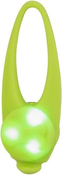 Mica Pets Accessoires pour chiens - Pendentif lumineux pour collier - en silicone - vert - env. 8 x 3 x 1,7 cm (Chien)