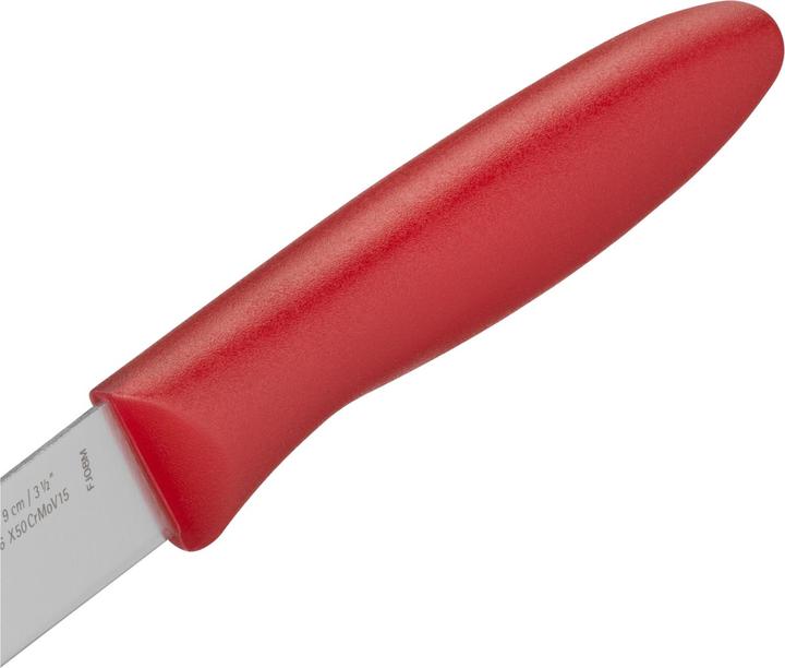 Produktbild WMF Gemüsemesser Schälmesser 20cm Klingenstahl Kunststoffgriff rot (9 cm)