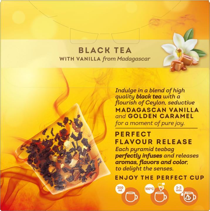 Actual product image Lipton Black Tea "Vanilla & Caramel" (34 g)